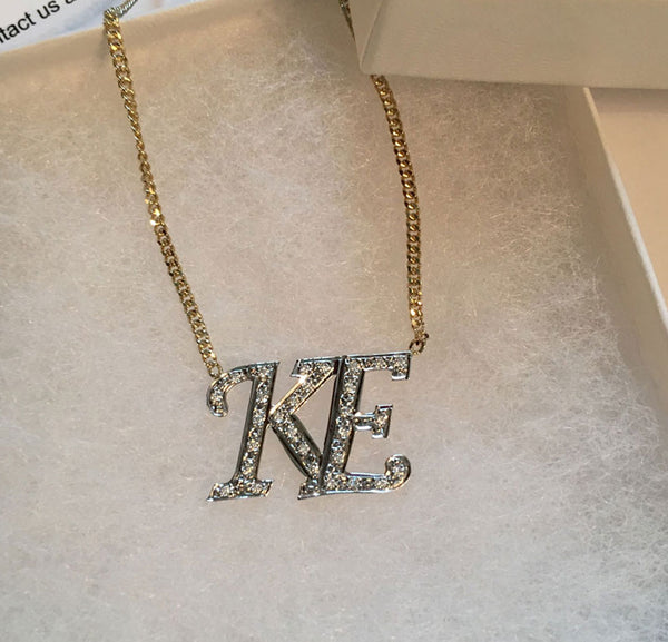 Kourtney kardashian initial necklace Clearance