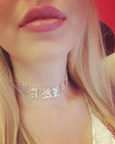 Name Choker Necklace - MARLYS