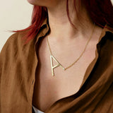 extra large letter necklaces