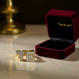 Large Block Diamond Initial Ring