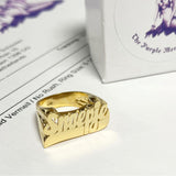gold name ring snoepje
