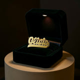 Gold Name Ring