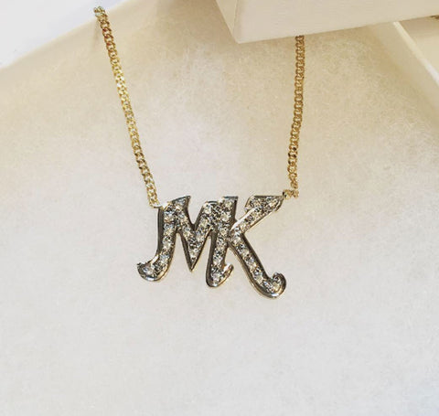 CZ Initial Necklace