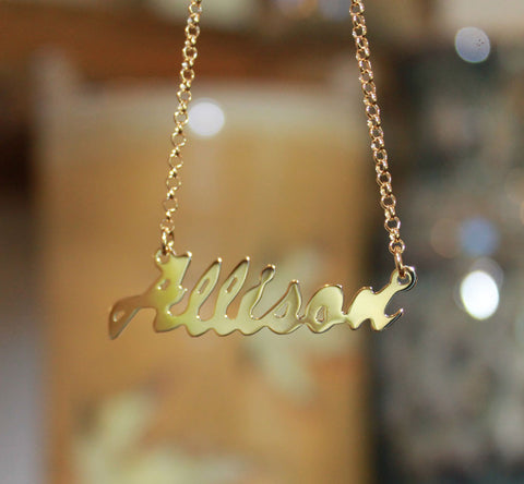 Cursive Name Necklace