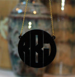 Acrylic Monogram Necklace 3