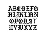 Old English Name Necklace