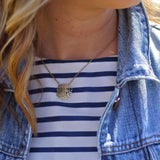 Monogram Necklace - Gold Classic Script 4