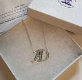 CZ Initial Necklace 2